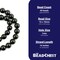 The Bead Chest Round Deep Green Nephrite Jade Beads 10mm Gemstone 16 Inch Strand